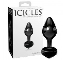 Sexy Shop Online I Trasgressivi - Plug Anale In Vetro - Icicles N.44 Black - Pipedream