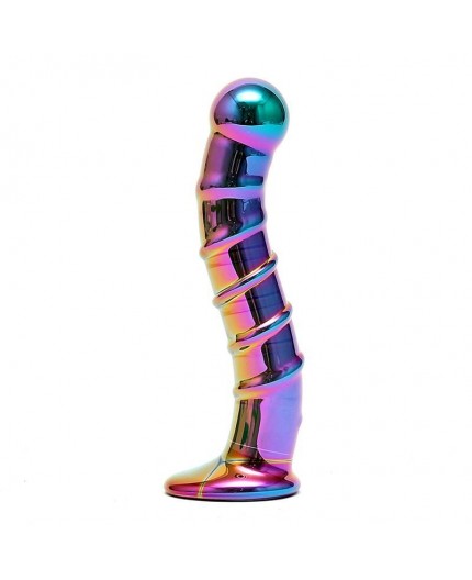 Sexy Shop Online I Trasgressivi - Dildo Anale In Vetro - Sensual Glass Nikita Multicolore - Rimba