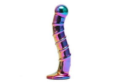 Dildo Anale In Vetro - Sensual Glass Nikita Multicolore - Rimba