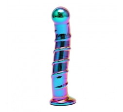 Sexy Shop Online I Trasgressivi - Dildo Anale In Vetro - Sensual Glass Nikita Multicolore - Rimba