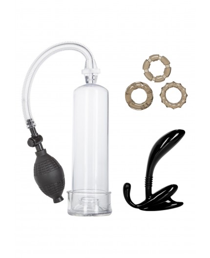 Sexy Shop Online I Trasgressivi - Kit e Set - His Essential Pump Kit Transparent - California Exotic Novelties Sexy Shop Online I Trasgressivi - Kit e Set - His Essential Pump Kit Transparent - California Exotic Novelties