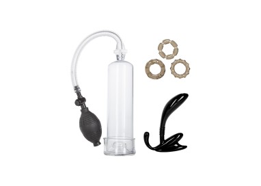 Kit e Set - His Essential Pump Kit Transparent - California Exotic Novelties