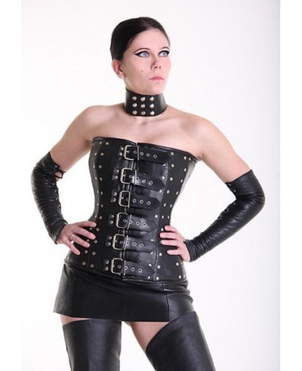 Sexy Shop Online I Trasgressivi - Abbigliamento In Pelle - Corsetto In Pelle Con Borchie Nero - Your Fetish World Sexy Shop Online I Trasgressivi - Abbigliamento In Pelle - Corsetto In Pelle Con Borchie Nero - Your Fetish World