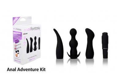 Kit e Set Vibrante - Anal Adventure Kit Black - Pipedream