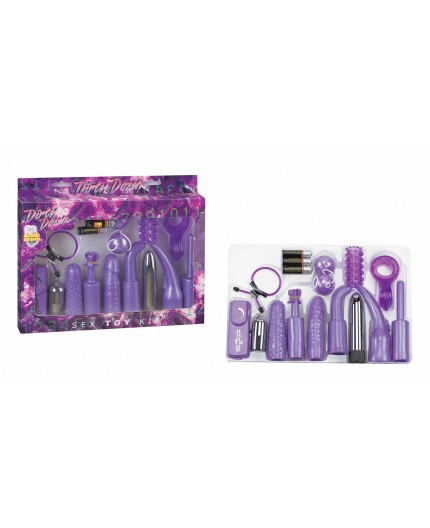 Sexy Shop Online I Trasgressivi - Kit e Set Vibrante - Dirty Dozen Sex Toy Kit Purple - Seven Creations