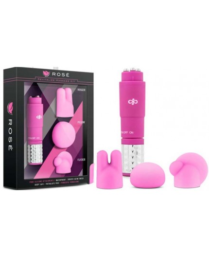 Sexy Shop Online I Trasgressivi - Kit e Set Vibrante - Rose Revitalize Massage Kit Pink - Blush Novelties