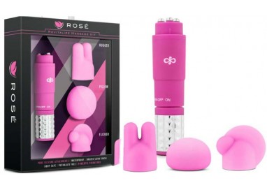 Kit e Set Vibrante - Rose Revitalize Massage Kit Pink - Blush Novelties
