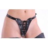 Sexy Shop Online I Trasgressivi - Abbigliamento In Pelle - Perizoma Fetish Con Lacci Nero - Your Fetish World
