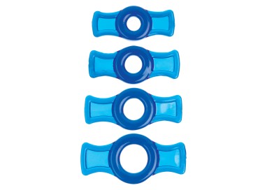 Kit e Set - TitanMen Cock Ring Set Blue - Doc Johnson