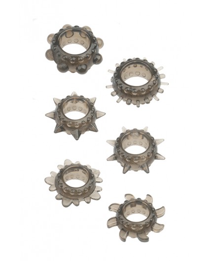 Sexy Shop Online I Trasgressivi - Kit e Set - Menzstuff 6 Pc Stretcheable Ring Set - NS Novelties Sexy Shop Online I Trasgressivi - Kit e Set - Menzstuff 6 Pc Stretcheable Ring Set - NS Novelties