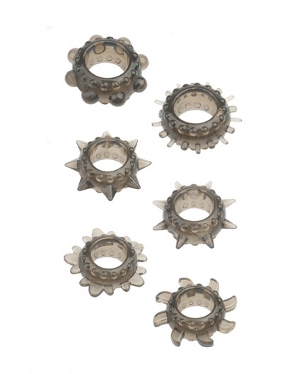 Sexy Shop Online I Trasgressivi - Kit e Set - Menzstuff 6 Pc Stretcheable Ring Set - NS Novelties