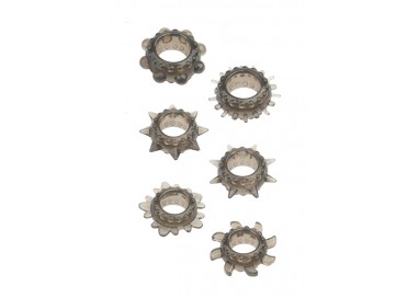 Kit e Set - Menzstuff 6 Pc Stretcheable Ring Set - NS Novelties