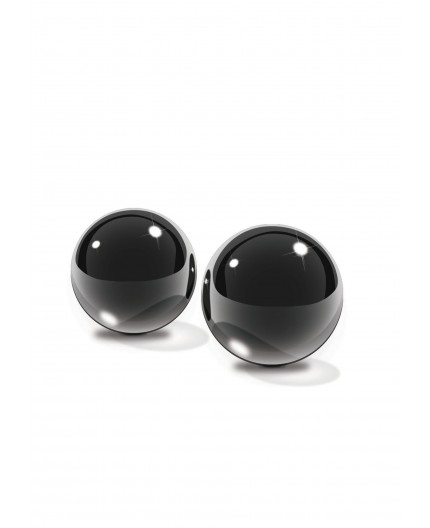 sexy shop online i trasgressivi Palline Vaginali - Glass Ben-Wa Balls - Medium Black - Pipedream