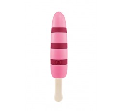 Sexy Shop Online I Trasgressivi - Vibratore Design - Popsicle A Strisce Fucsia e Rosa - NMC