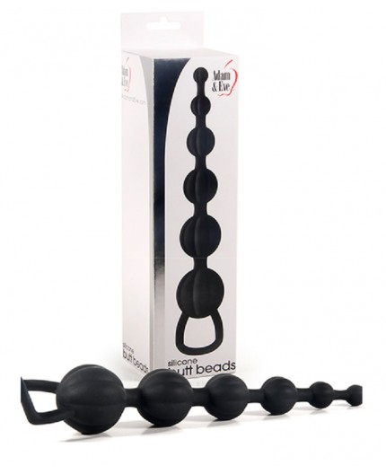 Sexy Shop Online I Trasgressivi - Palline Anali - Silicone Butt Beads Black - Adam & Eve