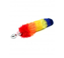 Sexy Shop Online I Trasgressivi - Plug Con Coda - Butt Plug Small With Rainbow Tail - Rimba