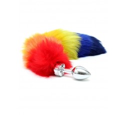 Sexy Shop Online I Trasgressivi - Plug Con Coda - Butt Plug Small With Rainbow Tail - Rimba