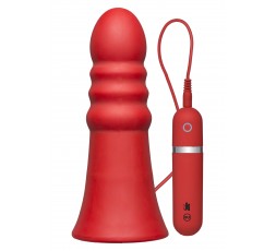 Sexy Shop Online I Trasgressivi - Plug Anale Vibrante - Butt Plug Ridged 8 Inch Red - Doc Johnson