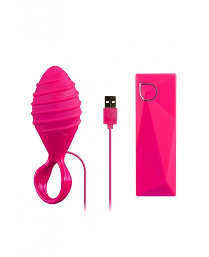 Sexy Shop Online I Trasgressivi - Plug Anale Vibrante - Abia Hebe Pink - Abia