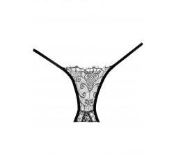 Sexy Shop Online I Trasgressivi - Sexy Lingerie - Crotchless Enchanted Panty Black - Allure