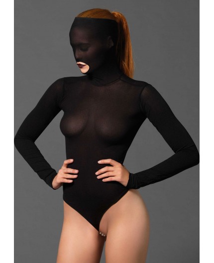 Sexy Shop Online I Trasgressivi - Sexy Lingerie - Masked Teddy Beaded G String Black - Leg Avenue