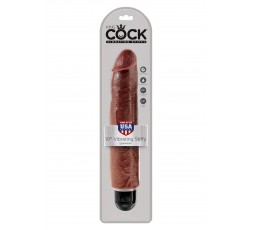 Sexy Shop Online I Trasgressivi - Fallo Realistico XXL Vibrante - King Cock 10 Inch Vibrating Stiffy Brown - Pipedream