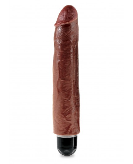 Sexy Shop Online I Trasgressivi - Fallo Realistico XXL Vibrante - King Cock 10 Inch Vibrating Stiffy Brown - Pipedream