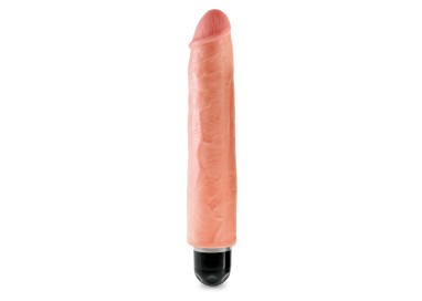 Fallo Realistico XXL Vibrante - King Cock 10 Inch Vibrating Stiffy Skin - Pipedream