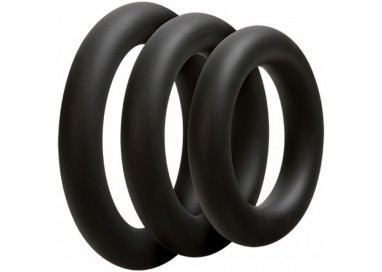 Kit e Set - Optimale 3 C Ring Set Thick Black - Doc Johnson