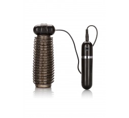 Sexy Shop Online I Trasgressivi - Masturbatore Vibrante Design - Vibrating Stroker Black - California Exotic Novelties