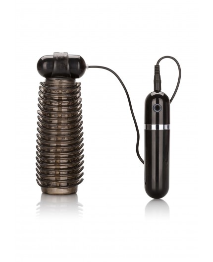 Sexy Shop Online I Trasgressivi - Masturbatore Vibrante Design - Vibrating Stroker Black - California Exotic Novelties