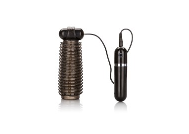 Masturbatore Vibrante Design - Vibrating Stroker Black - California Exotic Novelties