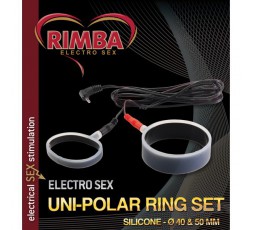 Sexy Shop Online I Trasgressivi - Electro Sex - Anelli Fallici Electro Set Silicone Cock Rings/Uni Polar/FlatIn - Rimba