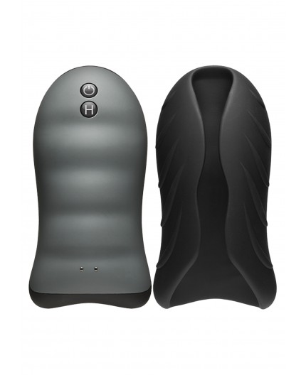 Sexy Shop Online I Trasgressivi - Masturbatore Vibrante Design - Heating Stroker Vibrating Black - Doc Johnson