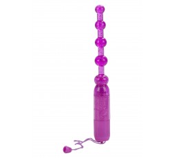 Sexy Shop Online I Trasgressivi - Palline Anali Vibranti - Vibrating Pleasure Beads Purple - California Exotic Novelties