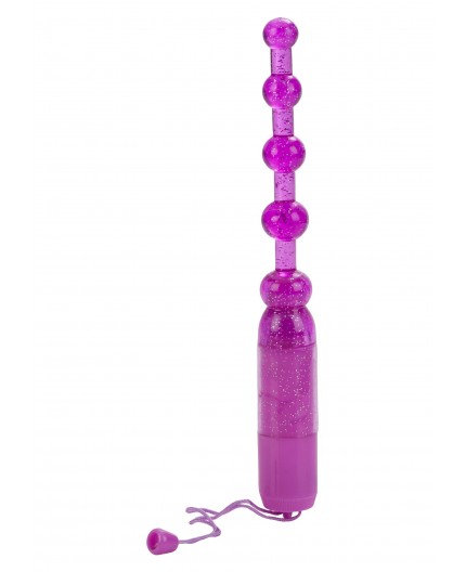 Sexy Shop Online I Trasgressivi - Palline Anali Vibranti - Vibrating Pleasure Beads Purple - California Exotic Novelties