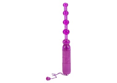 Palline Anali Vibranti - Vibrating Pleasure Beads Purple - California Exotic Novelties