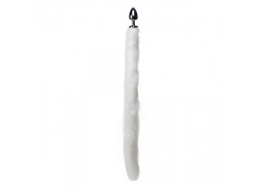 Plug Con Coda - Extra Long Arctic Mink Tail Metal Anal Plug - Play Hard