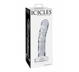 Sexy Shop Online I Trasgressivi - Fallo Realistico Dildo In Vetro - Icicles N.62 Transparent - Pipedream