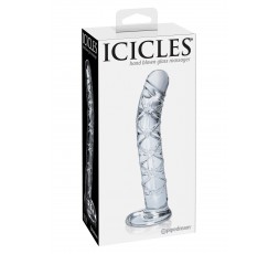 Sexy Shop Online I Trasgressivi - Fallo Realistico Dildo In Vetro - Icicles N.60 Transparent - Pipedream