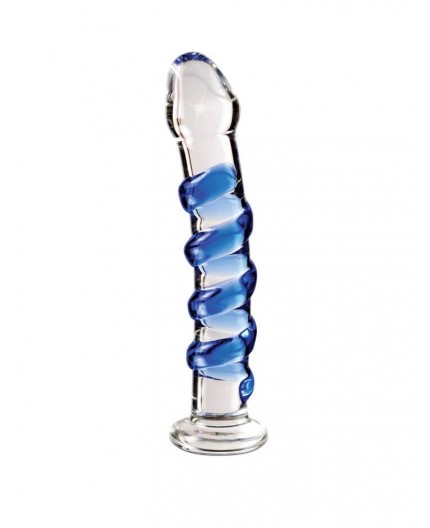 Sexy Shop Online I Trasgressivi - Fallo Realistico Dildo In Vetro - Icicles Hand Blown Glass Massager Blue - Pipedream