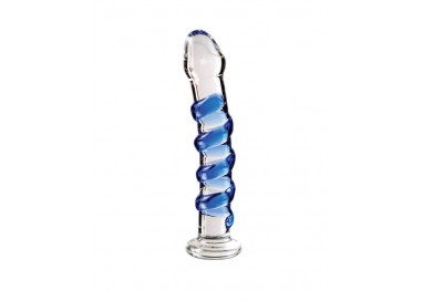 Fallo Realistico Dildo In Vetro - Icicles Hand Blown Glass Massager Blue - Pipedream