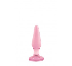 Sexy Shop Online I Trasgressivi - Plug Anale In Vetro - Crystal Tapered Glass Plug Small Pink - NS Novelties