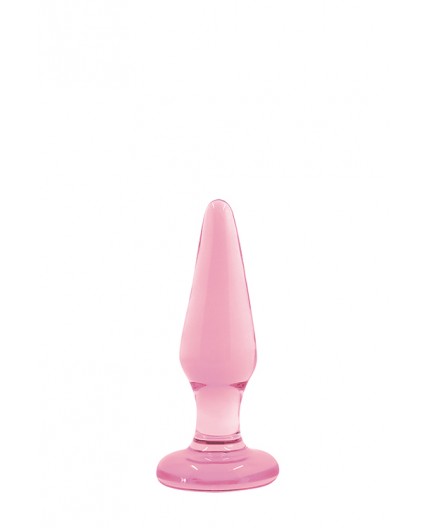 Sexy Shop Online I Trasgressivi - Plug Anale In Vetro - Crystal Tapered Glass Plug Small Pink - NS Novelties
