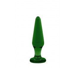 Sexy Shop Online I Trasgressivi - Plug Anale In Vetro - Crystal Tapered Glass Plug Medium Green - NS Novelties