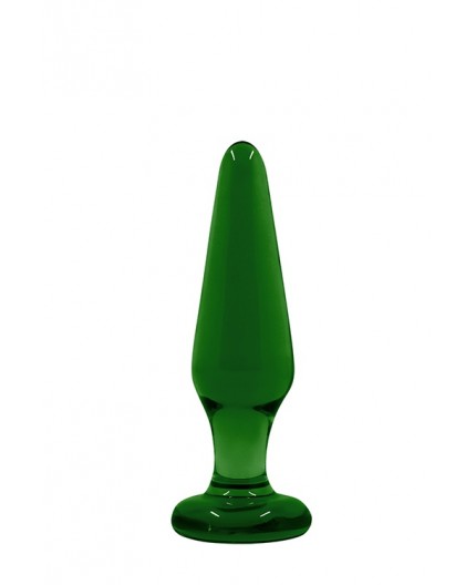Sexy Shop Online I Trasgressivi - Plug Anale In Vetro - Crystal Tapered Glass Plug Medium Green - NS Novelties