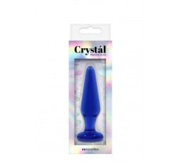 Sexy Shop Online I Trasgressivi - Plug Anale In Vetro - Crystal Tapered Glass Plug Medium Blue - NS Novelties