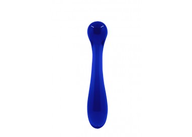 Massaggiatore Magic Wand - Crystal Glass Pleasure Wand Blue - NS Novelties