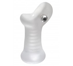 Sexy Shop Online I Trasgressivi - Masturbatore Vibrante Design - Vibrating Stroker N.2 Transparent - Doc Johnson