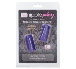 Sexy Shop Online I Trasgressivi - Pompe Per Capezzoli - Silicone Nipple Suckers Purple - California Exotic Novelties